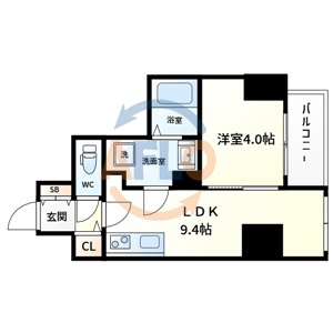 ローズコーポ堺筋本町の間取り|ローズコーポ堺筋本町　間取り