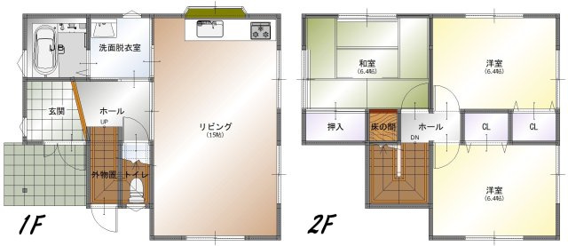 福井市高木中央　リフォーム済みの間取り
