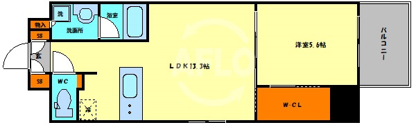 Dimus北浜　開平小学校区の間取り|Dimus北浜(ディームスキタハマ)　間取り