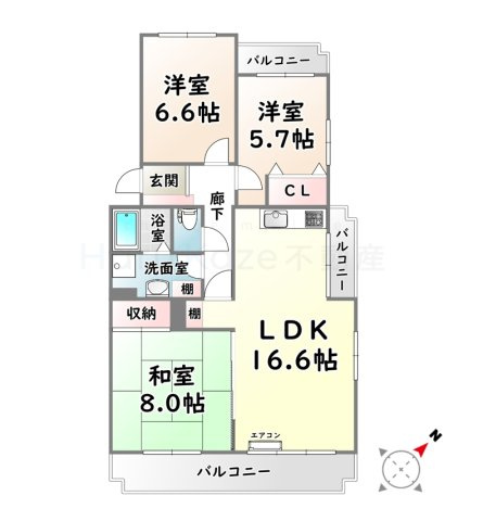 【間取り】 | 密柑山セピアコート【名古屋市賃貸・陽明小学区】