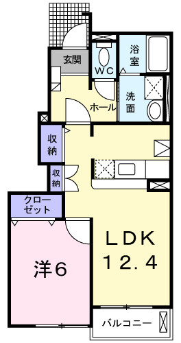アヴァン　パルク　Ｗの間取り|間取図