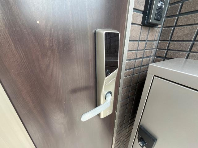 熊本市北区津浦町のアパートのセキュリティ|玄関電子キー