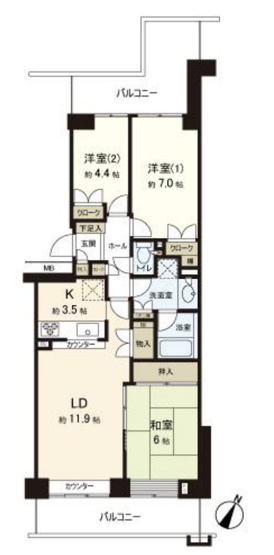 【間取り】 | パークシティ白岡イーストガーデン