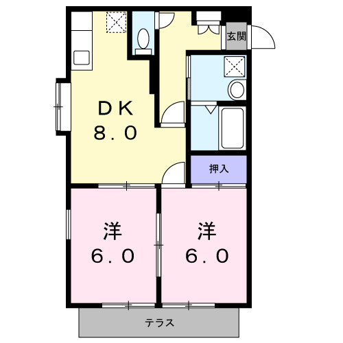 エステート純の間取り