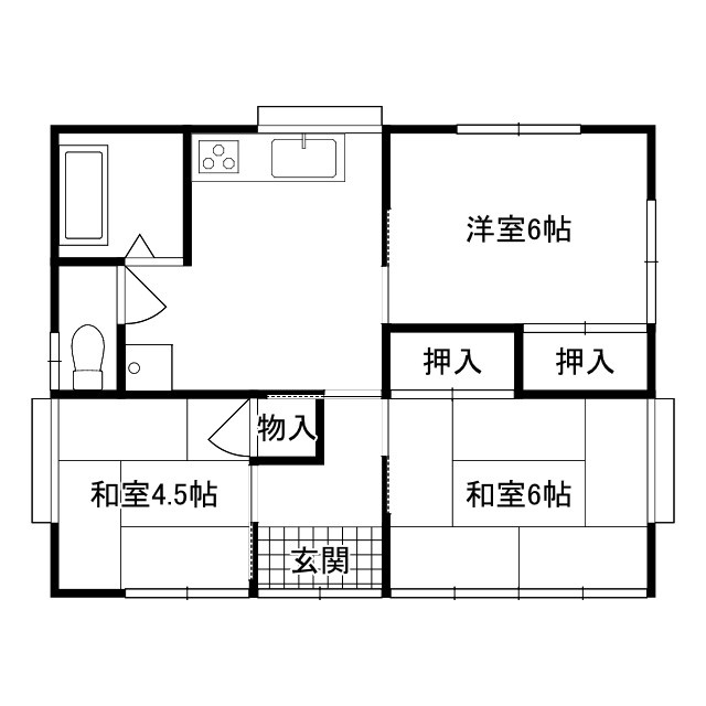 毒島一戸建の間取り