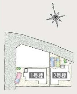 【区画図】 | 厚木市愛甲西１丁目　全２棟　新築住宅