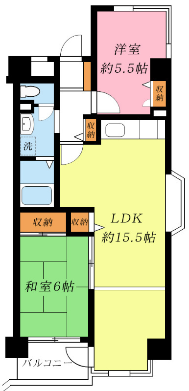 ☆間取り2LDK☆