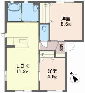 シャーメゾンプランドール　Aの間取り