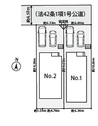 平塚市徳延3丁目1期　新築戸建　全2棟2号棟の区画図