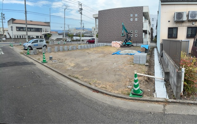高松市福岡町４丁目の新築一戸建の前面道路含む現地写真|前面道路含む現地写真です