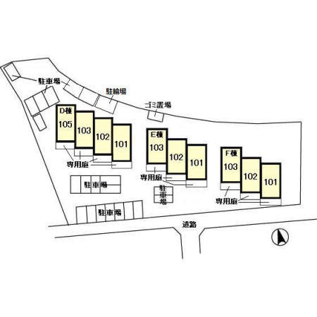 リビングタウン南青山 DEFの区画図