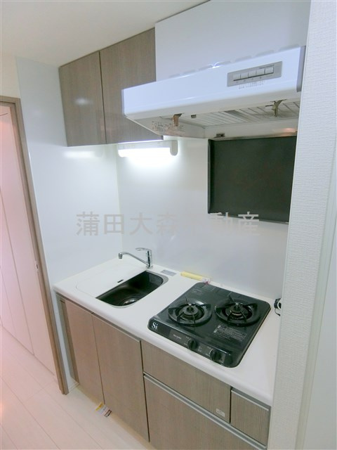 ステージファースト蒲田アジールコートⅡのキッチン|2口ガスシステムキッチン