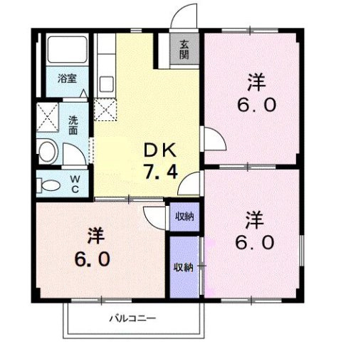 ドリームシティＢの間取り