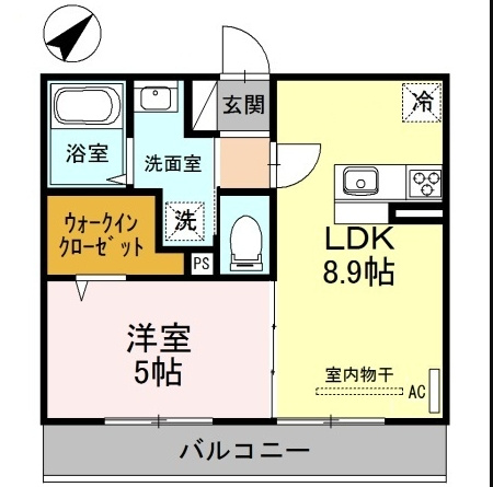 プルミエール大宮七里 Ａの間取り