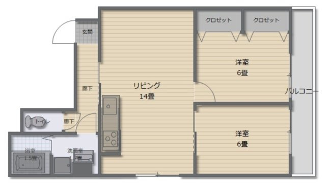 コーポ堀江の間取り|コーポ堀江　間取り