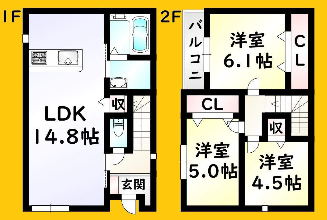 サンラプロ中二十町の間取り
