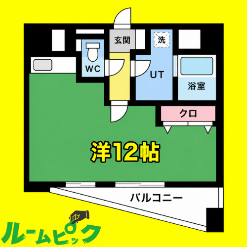 プラウランド名駅　名古屋市賃貸　仲介手数料無料の間取り
