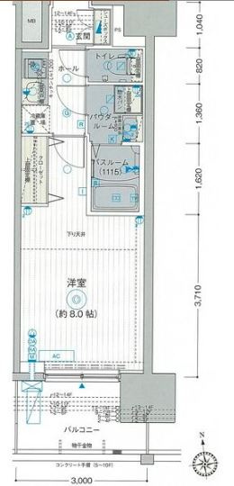 エステムコート東京八王子の間取り