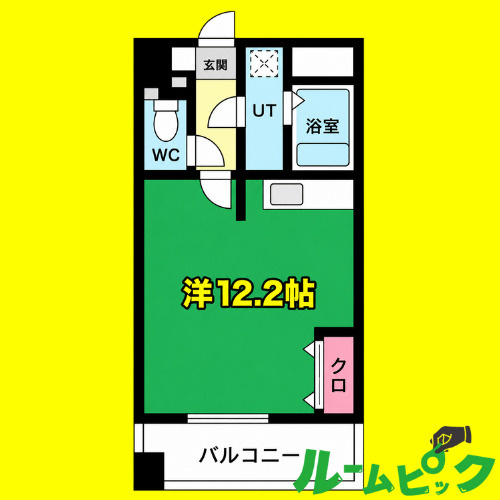 プラウランド名駅　名古屋市賃貸　仲介手数料無料の間取り