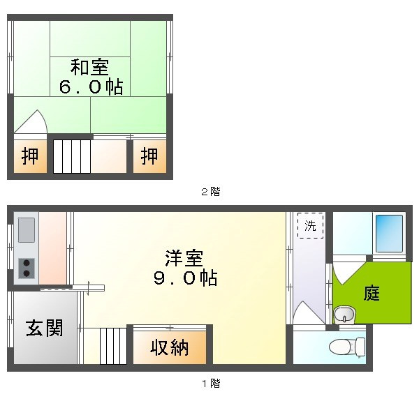 新京橋戸建の間取り