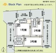 海老名市社家第18　新築一戸建て　1号棟の区画図|配置図