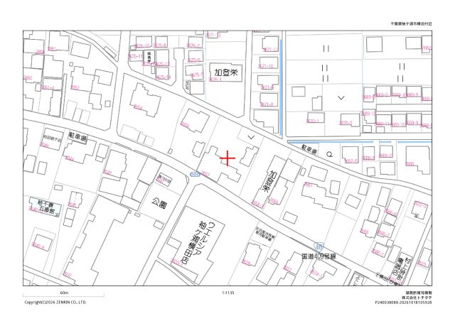 横田売地の地図