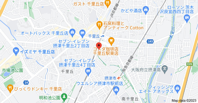プレミアムコート千里丘の地図
