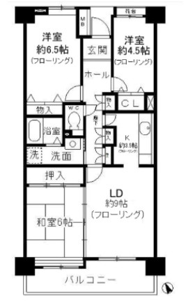 小金井市梶野町３丁目の賃貸マンションの間取り
