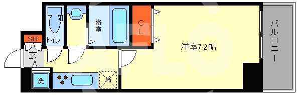 サムティ阿波座Lussoの間取り|サムティ阿波座Lusso　間取り