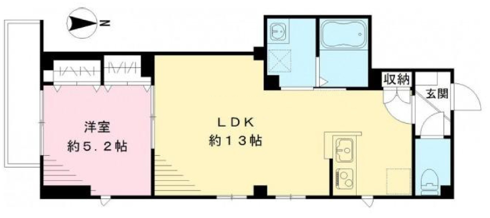 ポットマムの間取り|間取り　1LDK