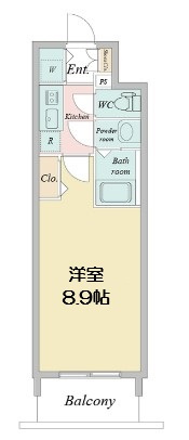 【間取り】 | プライムアーバン御堂筋本町