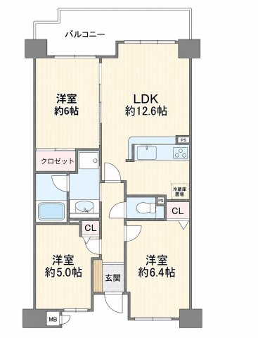アヴェーレ守口の間取り
