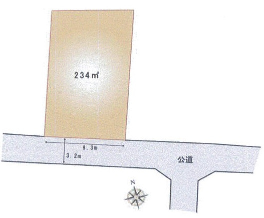 大和田　売地の土地図|約７０坪の整形地　大和田駅徒歩９分の立地　
