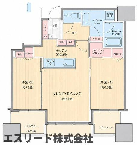 シティタワー大阪本町の間取り|物件の間取りです