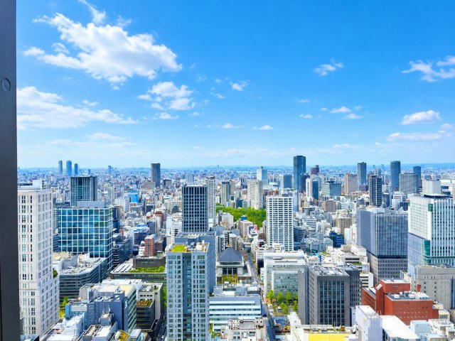 シティタワー大阪本町の展望|47階共用施設からの眺望