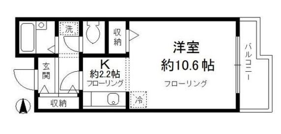 小金井市梶野町４丁目の賃貸マンションの間取り