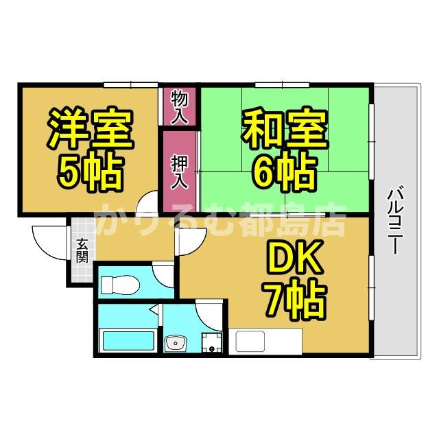都島リバーサイドの間取り