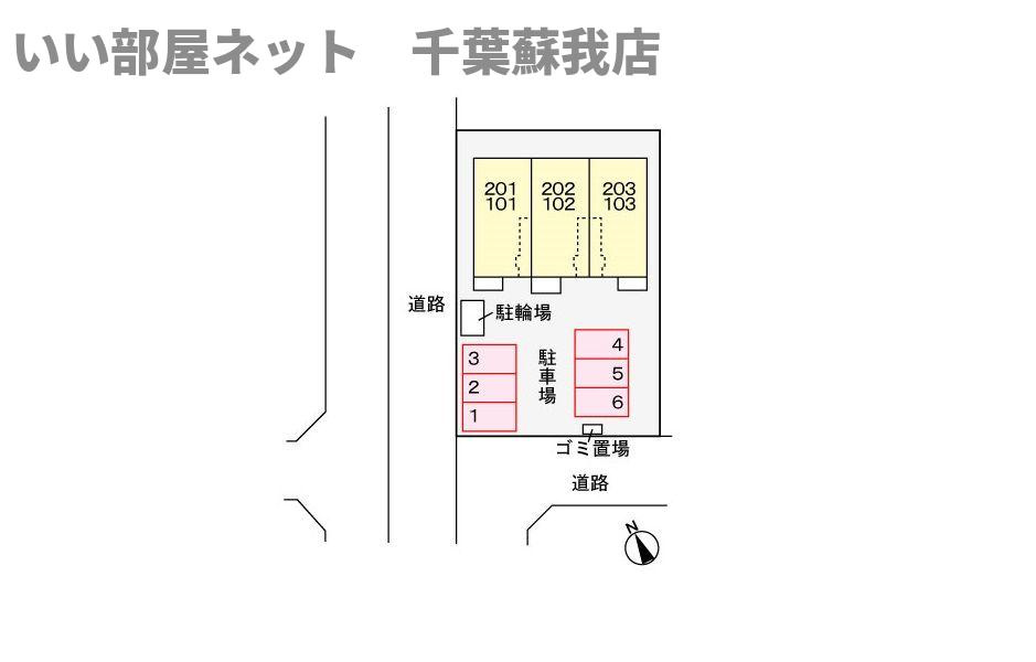 プリマヴェーラ伍番館の区画図