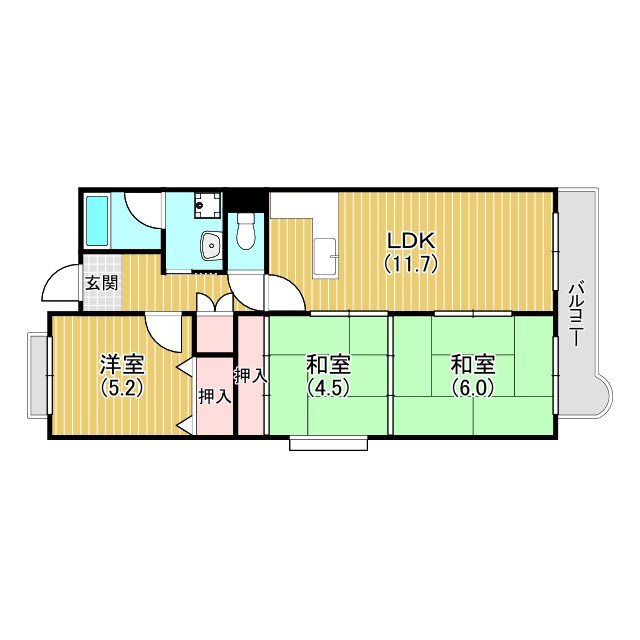 CASA香枦園の間取り