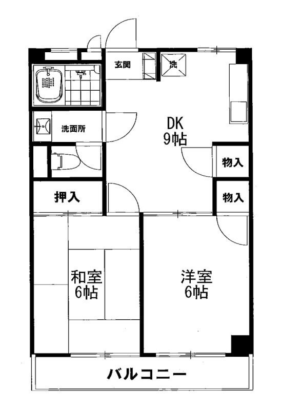 三高・徳丸スカイハイツの間取り