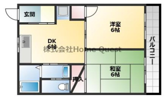 【間取り】 | ビューハイム西村