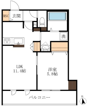 シャルマンＫの間取り
