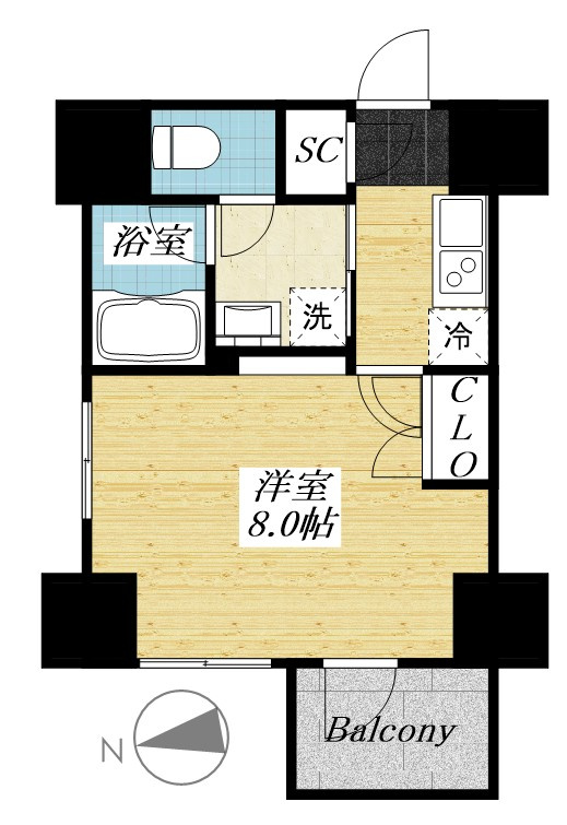 プレシャスハーモニー八王子の間取り