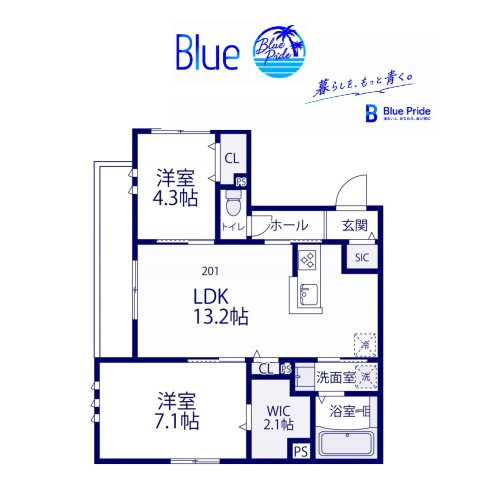 【間取り】 | ボヌール平安