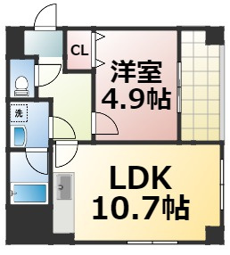 【間取り】 | エグゼ大阪城南　仲介手数料無料