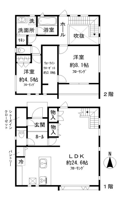 鈴木町一丁目貸家の間取り