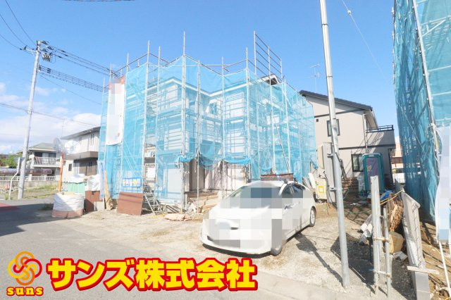 郡山市静西１丁目　　　１号棟　　　大成小学校、郡山第７中学区　の外観|南西側から見た駐車場を含む外観♪