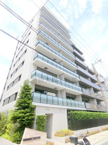 プライム大田矢口イースト棟の外観|2022年1月築　RC鉄筋コンクリート造地上9階建て
東京都大田区矢口2丁目　東急多摩川線矢口渡駅徒歩6分、武蔵新田駅徒歩9分