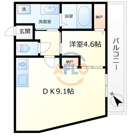 セブンオークスの間取り|セブンオークス　開放感のある間取り