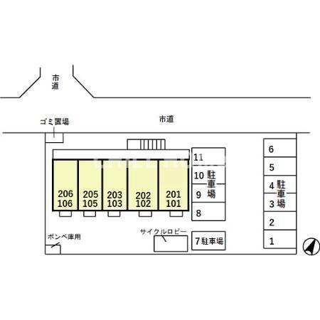 プリマヴェーラの区画図|当社、チルホームのHPもご覧ください(^^)/物件情報多数♪